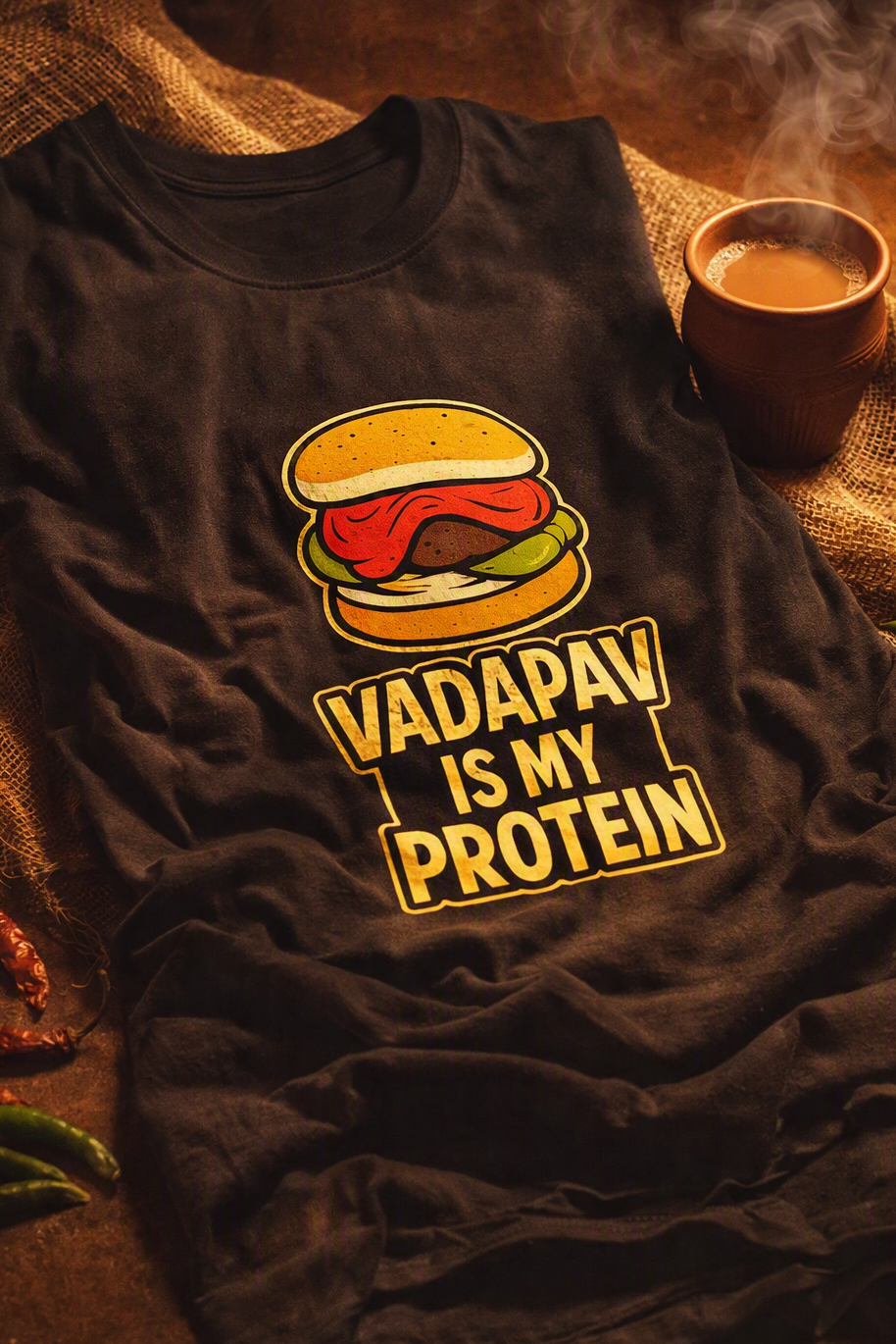 Vadapav Is My Protein — Foodie T-Shirt